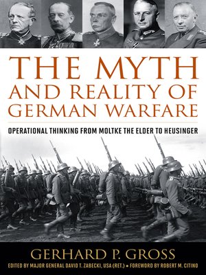 cover image of The Myth and Reality of German Warfare